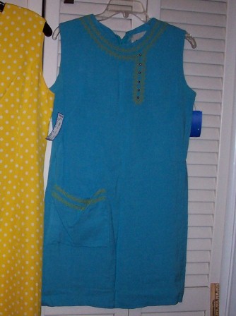 Retro Sheath Turquoise Dress