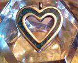 Heart Turquoise and Sterling Silver Pendant