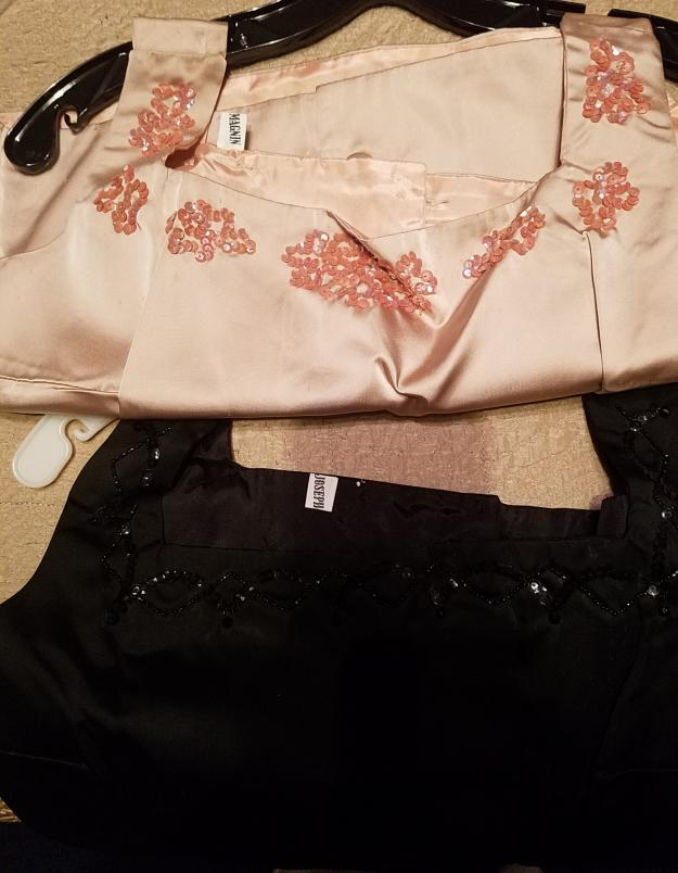 Blush Pink or Black satin camisole  size 4