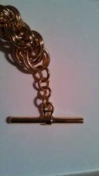 Gold link bracelet 8 inch L by Aigner 1