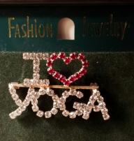 I Love Yoga Pin