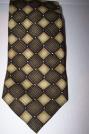 Neck Tie  Olive Diamond Print