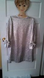 Small Silver Metallic Retro Dress 