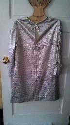 Small Silver Metallic Retro Dress  1